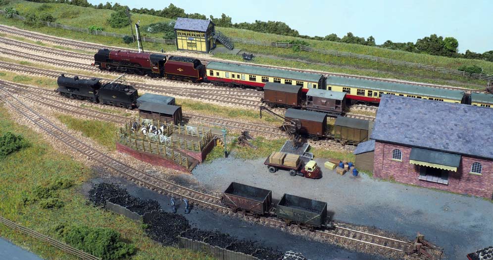 View from back of layout