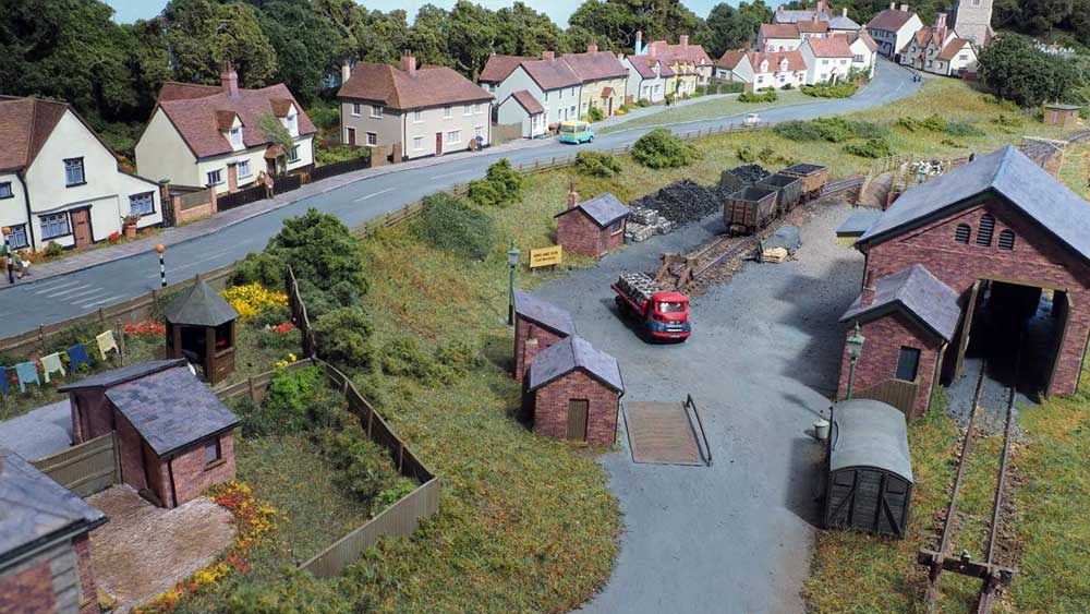 Goods yard and village road