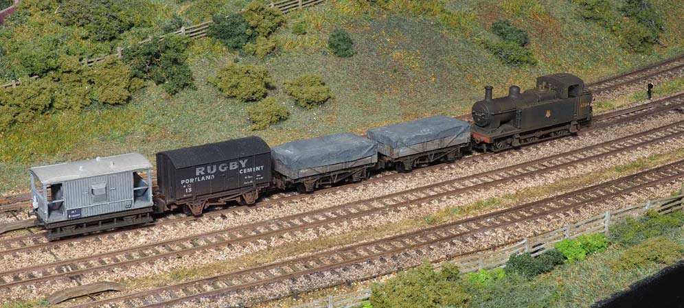 Jinty with short goods train