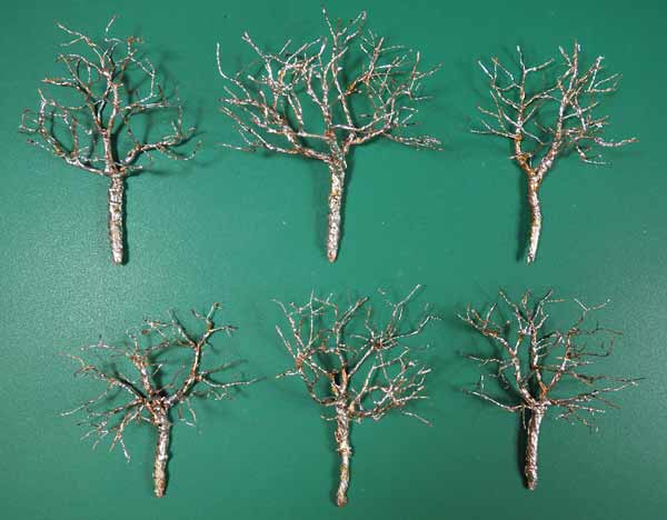 Low relief trees after soldering
