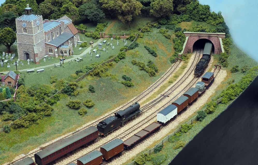 Right hand end of layout with added scenery